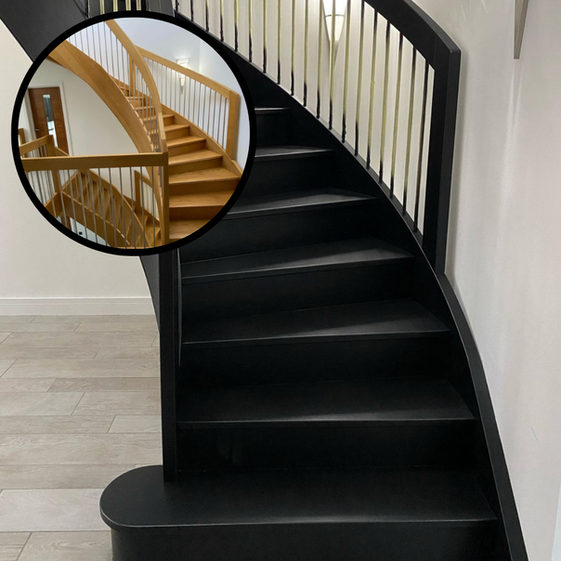 Black Stairs makeover painting and respraying Sunderland and the North East