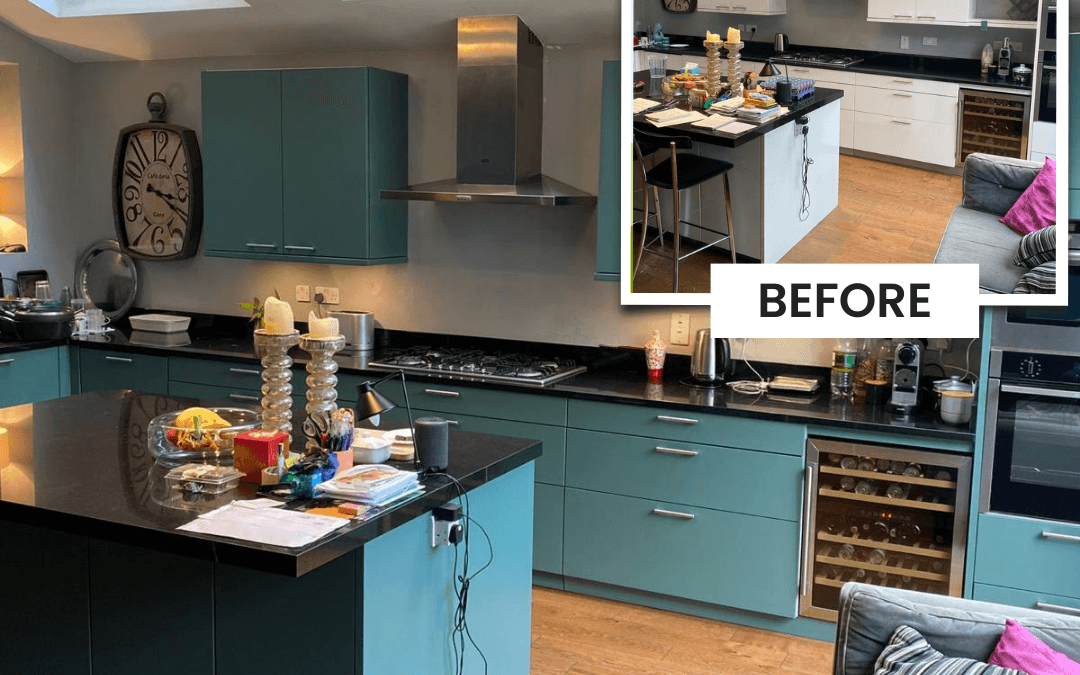 White shaker kitchen respray project completed in Newcastle